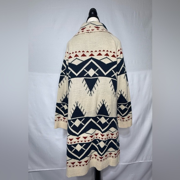 Olivers Navy and Cream Patterned Cardigan - Picture 4 of 6